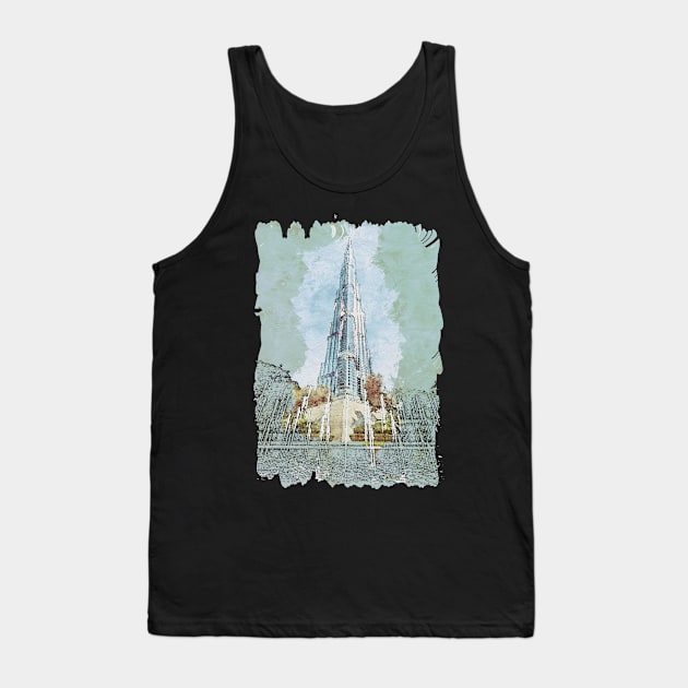 Burj Khalifa Tank Top by KMSbyZet